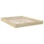 Sonoma oak engineered wood bed frame 160x200 cm by vidaXL, Beds and slatted bases - Ref: Foro24-842009, Price: 126,14 €, Disc...