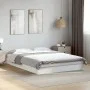 Estructura de cama madera de ingeniería blanca 135x190 cm de vidaXL, Camas y somieres - Ref: Foro24-842042, Precio: 97,90 €, ...
