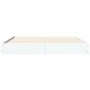 Estructura de cama madera de ingeniería blanca 135x190 cm de vidaXL, Camas y somieres - Ref: Foro24-842042, Precio: 97,90 €, ...