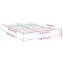 Weißer Bettrahmen aus Holzwerkstoff, 135 x 190 cm von vidaXL, Betten und Lattenroste - Ref: Foro24-842042, Preis: 99,41 €, Ra...
