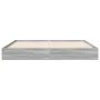 Estructura de cama madera de ingeniería gris Sonoma 120x190 cm de vidaXL, Camas y somieres - Ref: Foro24-842054, Precio: 80,5...