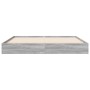 Sonoma-grauer Holzwerkstoff-Bettrahmen 120 x 190 cm von vidaXL, Betten und Lattenroste - Ref: Foro24-842054, Preis: 81,54 €, ...