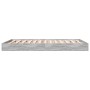 Sonoma-grauer Holzwerkstoff-Bettrahmen 120 x 190 cm von vidaXL, Betten und Lattenroste - Ref: Foro24-842054, Preis: 81,54 €, ...
