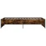 Estructura cama madera ingeniería metal roble humo 75x190 cm de vidaXL, Camas y somieres - Ref: Foro24-845253, Precio: 84,95 ...