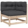 Juego de sofás de jardín 8 pzas con conjines madera maciza pino by vidaXL, Garden sets - Ref: Foro24-3299346, Price: 729,90 €...
