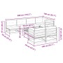 Juego de sofás de jardín 8 pzas con conjines madera maciza pino by vidaXL, Garden sets - Ref: Foro24-3299346, Price: 729,90 €...