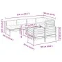Set de sofás jardín 8 pzas con cojines madera pino marrón cera by vidaXL, Garden sets - Ref: Foro24-3299350, Price: 670,79 €,...