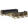 Set de sofás jardín 8 pzas con cojines madera pino impregnada de vidaXL, Conjuntos de jardín - Ref: Foro24-3299327, Precio: 7...