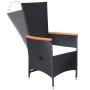 Reclining garden chairs and cushions 2 pcs black synthetic rattan by vidaXL, Garden chairs - Ref: Foro24-47683, Price: 257,08...
