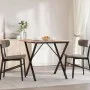 Esstischbeine X-Struktur aus Stahl 70x70x73 cm von vidaXL, Tischbeine - Ref: Foro24-357908, Preis: 51,62 €, Rabatt: %