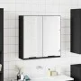 Badezimmerschrank mit Spiegel aus schwarzem Ingenieurholz 64x20x67 cm. von vidaXL, Badezimmerwaschtische - Ref: Foro24-833560...