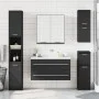 Badezimmerschrank mit Spiegel aus schwarzem Ingenieurholz 64x20x67 cm. von vidaXL, Badezimmerwaschtische - Ref: Foro24-833560...