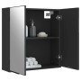 Badezimmerschrank mit Spiegel aus schwarzem Ingenieurholz 64x20x67 cm. von vidaXL, Badezimmerwaschtische - Ref: Foro24-833560...