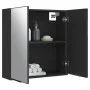 Badezimmerschrank mit Spiegel aus schwarzem Ingenieurholz 64x20x67 cm. von vidaXL, Badezimmerwaschtische - Ref: Foro24-833560...