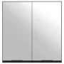 Badezimmerschrank mit Spiegel aus schwarzem Ingenieurholz 64x20x67 cm. von vidaXL, Badezimmerwaschtische - Ref: Foro24-833560...