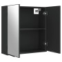 Badezimmerschrank mit Spiegel aus schwarzem Ingenieurholz 64x20x67 cm. von vidaXL, Badezimmerwaschtische - Ref: Foro24-833560...
