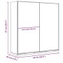 Badezimmerschrank mit Spiegel aus schwarzem Ingenieurholz 64x20x67 cm. von vidaXL, Badezimmerwaschtische - Ref: Foro24-833560...