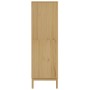 Armario FLORO madera maciza de pino marrón cera 77x53x171 cm