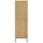 FLORO-Schrank aus massiver Kiefer in brauner Wachsoptik, 77x53x171 cm. von vidaXL, Kleiderschränke - Ref: Foro24-374005, Prei...