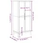 FLORO-Schrank aus massiver Kiefer in brauner Wachsoptik, 77x53x171 cm. von vidaXL, Kleiderschränke - Ref: Foro24-374005, Prei...