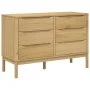 Kommode FLORO aus massivem Kiefernholz in brauner Wachsbeize von vidaXL, Schubladen - Ref: Foro24-374011, Preis: 200,19 €, Ra...