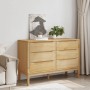 Cómoda cajonera FLORO madera maciza de pino marrón cera de vidaXL, Cajoneras - Ref: Foro24-374011, Precio: 204,08 €, Descuent...
