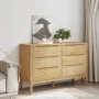 Kommode FLORO aus massivem Kiefernholz in brauner Wachsbeize von vidaXL, Schubladen - Ref: Foro24-374011, Preis: 200,19 €, Ra...
