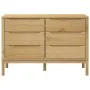 Kommode FLORO aus massivem Kiefernholz in brauner Wachsbeize von vidaXL, Schubladen - Ref: Foro24-374011, Preis: 200,19 €, Ra...