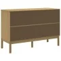 Kommode FLORO aus massivem Kiefernholz in brauner Wachsbeize von vidaXL, Schubladen - Ref: Foro24-374011, Preis: 200,19 €, Ra...