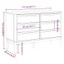 Cómoda cajonera FLORO madera maciza de pino marrón cera by vidaXL, Drawers - Ref: Foro24-374011, Price: 204,08 €, Discount: %