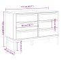 Cómoda cajonera FLORO madera maciza de pino marrón cera de vidaXL, Cajoneras - Ref: Foro24-374011, Precio: 204,08 €, Descuent...