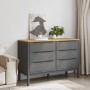 Cómoda cajonera FLORO madera maciza de pino gris by vidaXL, Drawers - Ref: Foro24-374013, Price: 175,87 €, Discount: %