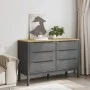 Kommode FLORO aus massivem grauem Kiefernholz von vidaXL, Schubladen - Ref: Foro24-374013, Preis: 172,84 €, Rabatt: %