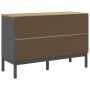 Kommode FLORO aus massivem grauem Kiefernholz von vidaXL, Schubladen - Ref: Foro24-374013, Preis: 175,87 €, Rabatt: %