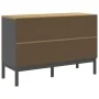 Kommode FLORO aus massivem grauem Kiefernholz von vidaXL, Schubladen - Ref: Foro24-374013, Preis: 172,84 €, Rabatt: %