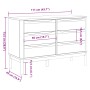 Kommode FLORO aus massivem grauem Kiefernholz von vidaXL, Schubladen - Ref: Foro24-374013, Preis: 175,87 €, Rabatt: %
