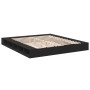 Black engineered wood bed frame 200x200 cm by vidaXL, Beds and slatted bases - Ref: Foro24-3280448, Price: 183,21 €, Discount: %