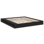 Black engineered wood bed frame 200x200 cm by vidaXL, Beds and slatted bases - Ref: Foro24-3280448, Price: 179,75 €, Discount: %