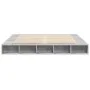 Concrete gray engineered wood bed frame 180x200cm by vidaXL, Beds and slatted bases - Ref: Foro24-3280457, Price: 156,74 €, D...