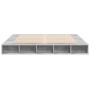 Estructura de cama madera de ingeniería gris hormigón 180x200cm de vidaXL, Camas y somieres - Ref: Foro24-3280457, Precio: 15...