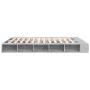 Concrete gray engineered wood bed frame 180x200cm by vidaXL, Beds and slatted bases - Ref: Foro24-3280457, Price: 156,74 €, D...