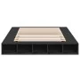 Black engineered wood bed frame 160x200 cm by vidaXL, Beds and slatted bases - Ref: Foro24-3280462, Price: 195,66 €, Discount: %