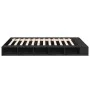 Black engineered wood bed frame 160x200 cm by vidaXL, Beds and slatted bases - Ref: Foro24-3280462, Price: 195,66 €, Discount: %
