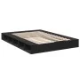 Black engineered wood bed frame 160x200 cm by vidaXL, Beds and slatted bases - Ref: Foro24-3280462, Price: 195,66 €, Discount: %