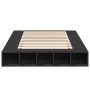 Black engineered wood bed frame 120x190 cm by vidaXL, Beds and slatted bases - Ref: Foro24-3280504, Price: 145,12 €, Discount: %