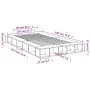 Black engineered wood bed frame 120x190 cm by vidaXL, Beds and slatted bases - Ref: Foro24-3280504, Price: 143,16 €, Discount: %