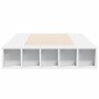 White engineered wood bed frame 100x200 cm by vidaXL, Beds and slatted bases - Ref: Foro24-3280510, Price: 126,45 €, Discount: %
