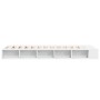 White engineered wood bed frame 100x200 cm by vidaXL, Beds and slatted bases - Ref: Foro24-3280510, Price: 126,45 €, Discount: %