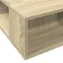 Sonoma oak engineered wood bed frame 90x200 cm by vidaXL, Beds and slatted bases - Ref: Foro24-3280519, Price: 117,62 €, Disc...