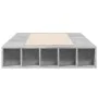 Concrete gray engineered wood bed frame 90x190 cm by vidaXL, Beds and slatted bases - Ref: Foro24-3280527, Price: 115,00 €, D...